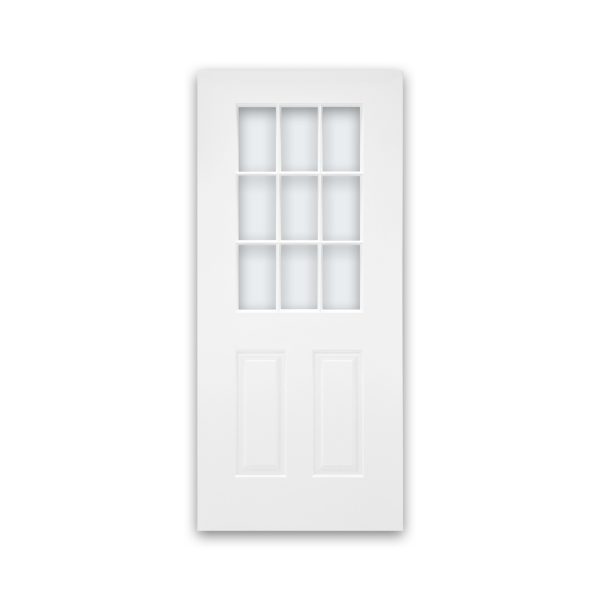Direct Glazed 1/2 Lite 9 Lite SDL Over 2 Panel